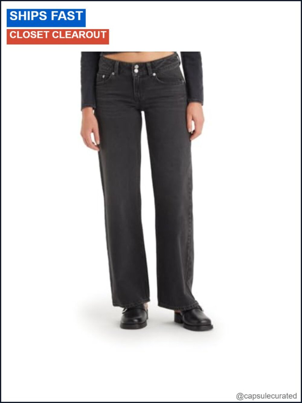 Levi's Superlow Jeans Low Rise Straight Leg Women's Denim